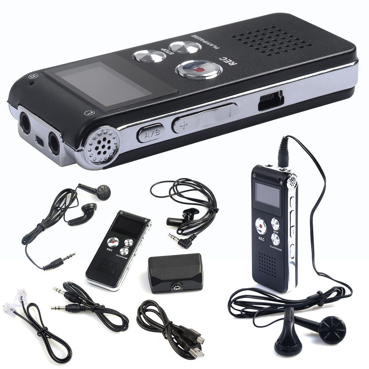 USB Flash Digital Voice Recorder With MP3 Function