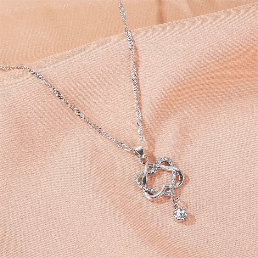 Heart to Heart Knot Necklace and Pendant