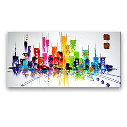 Wall Decor Oil Paintings On Canvas Various Abstract Designs 1 Panels
