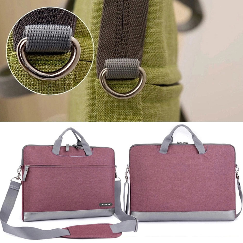 Shoulder Laptop Bag Case Sleeve Computer Bags Briefcase for 13.3" Laptops - Wine