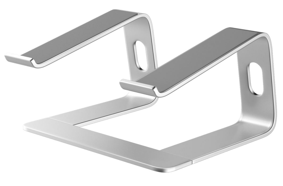 Laptop Stand for Desk Portable Tray Vertical Holder Ergonomic Mac Riser for Bed and Sofa Lap for MacBook Pro Air Netbook Tablet 10 to 17 inch -Silver