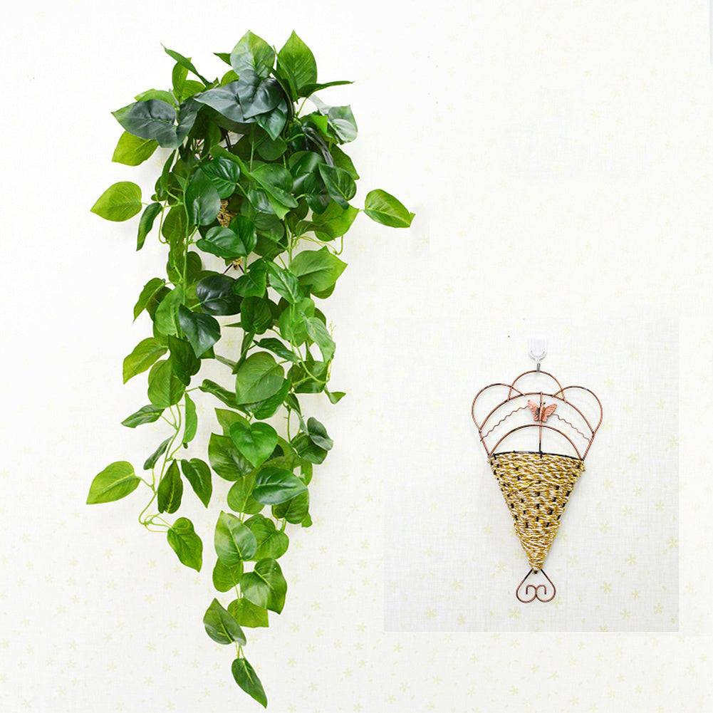 Artificial Plant Vine Creative Home Garden Wall Decoration Wall Hanging [E]