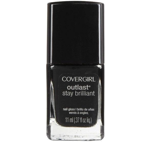 Covergirl Outlast Stay Brilliant Nail Polish, 325 Black Diamond Choose Your Pack - Pack of 1