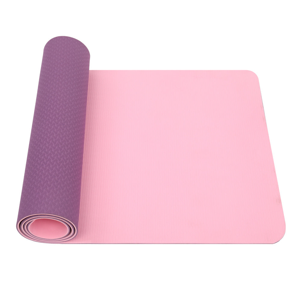 Yoga Mat Classic 1/4 Inch Thick Pro Yoga Mat Eco Friendly Non Slip Fitness Exercise Mat with Carrying Strap-Workout Mat for Yoga, Pilates and Floor Exercises
