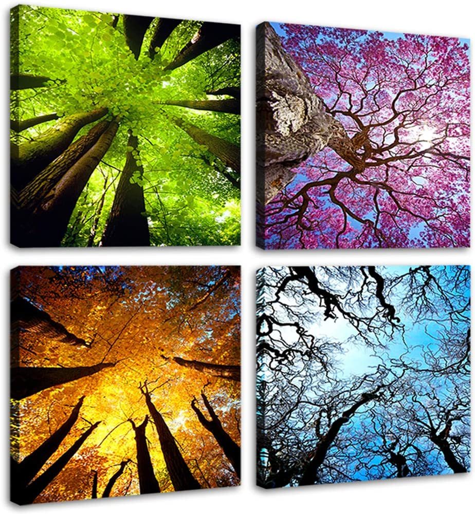 4 Panels Canvas Wall Art