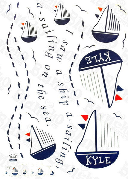 Ocean Trip - Wall Decals Stickers Appliques Home Decor