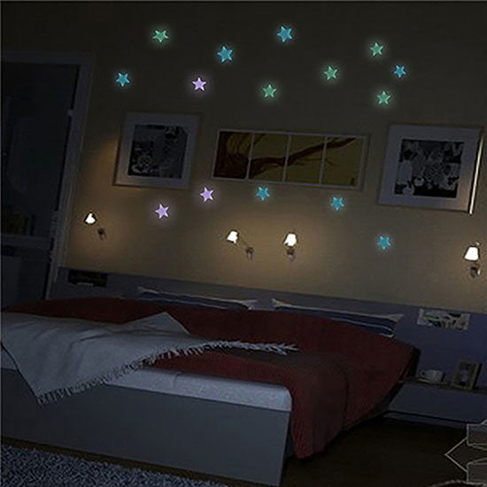 Glow in the Dark Stars Ceiling Wall Stickers