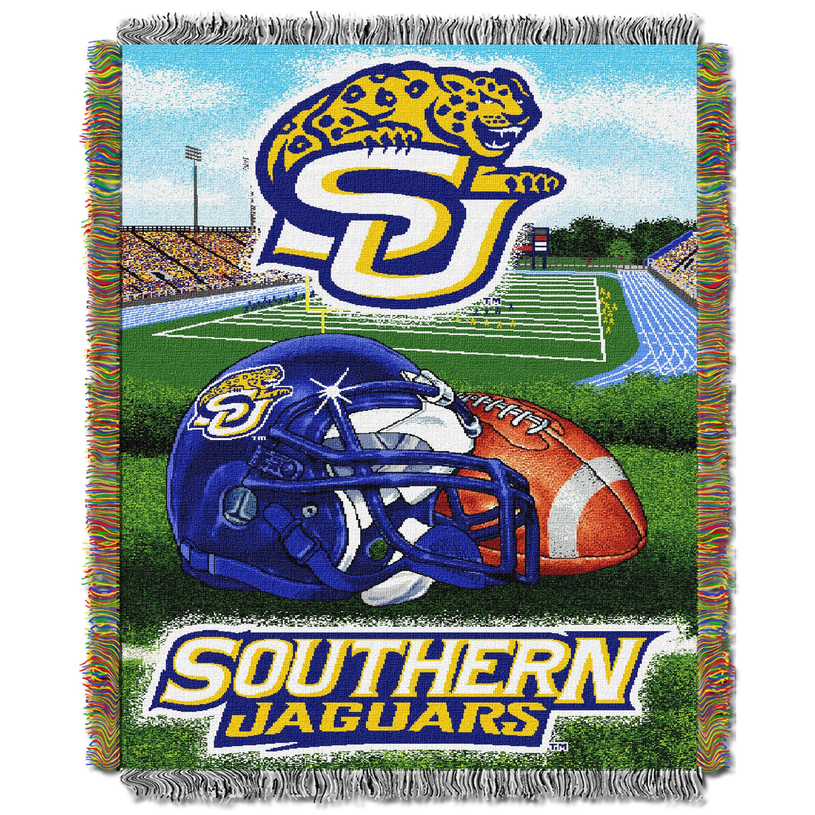 Southern OFFICIAL Collegiate "Home Field Advantage" Woven Tapestry Throw