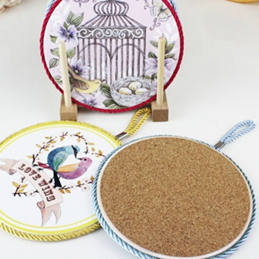 Heatproof Plate Holder For Basic Cooking, Durable Pot Holder Blue (6.7 Inch)