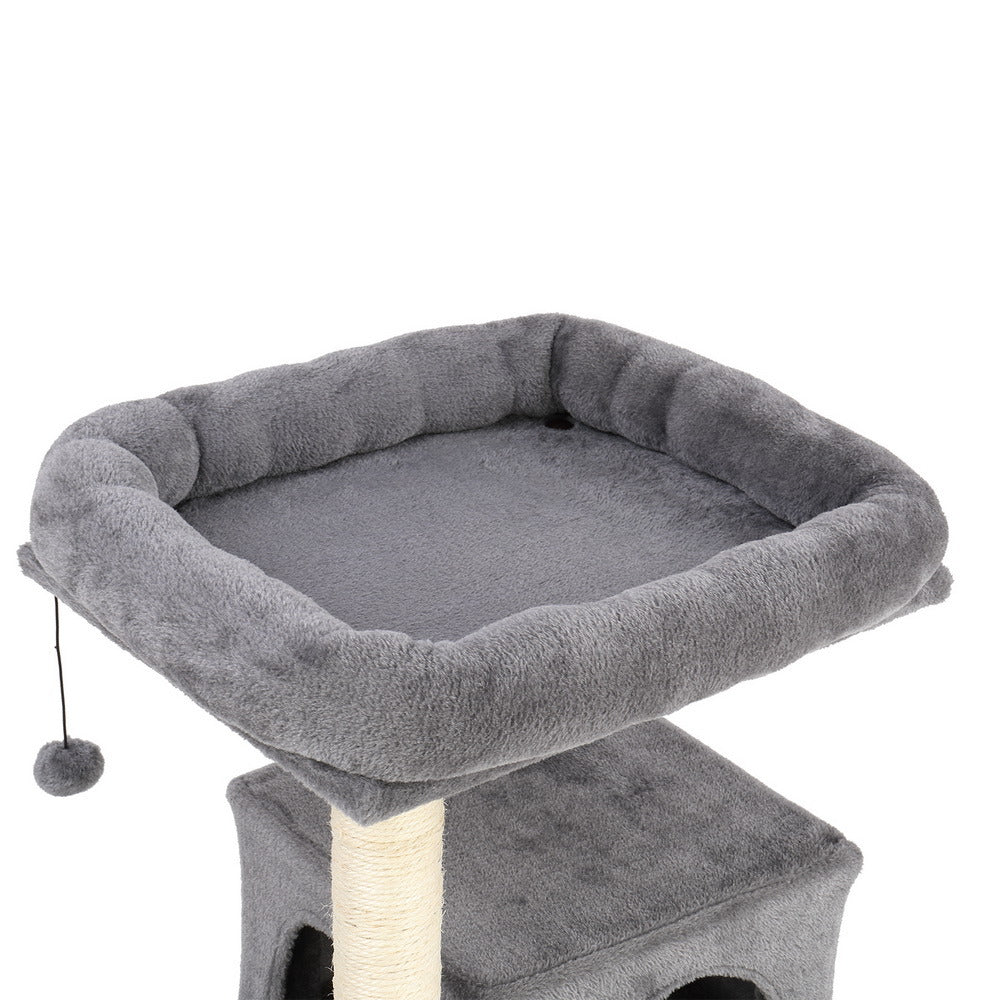 34" Cat Climb Tree Holder Cat Tower Large House Gray YF