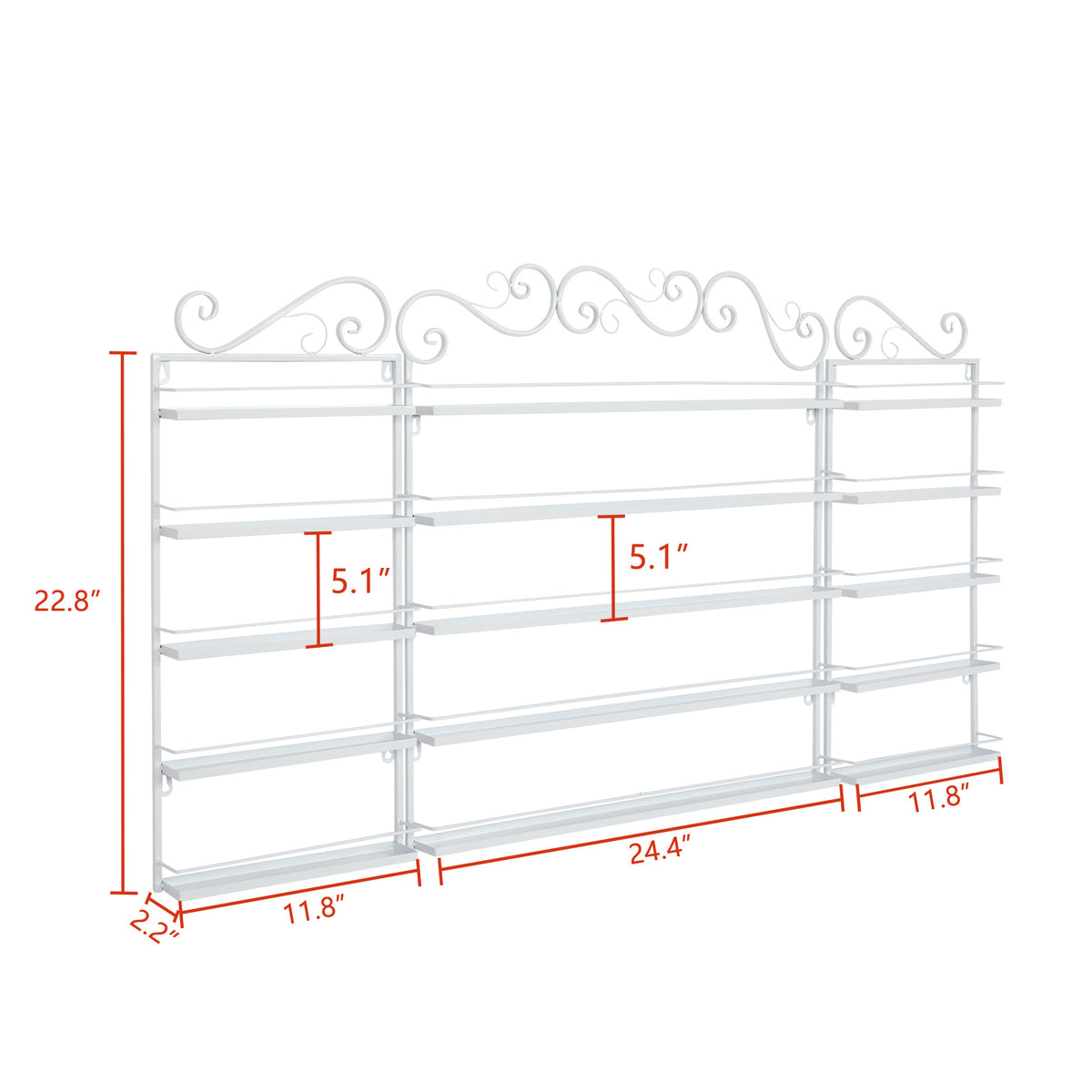 5 Layers of Metal Nail Polish Display Rack Three YF