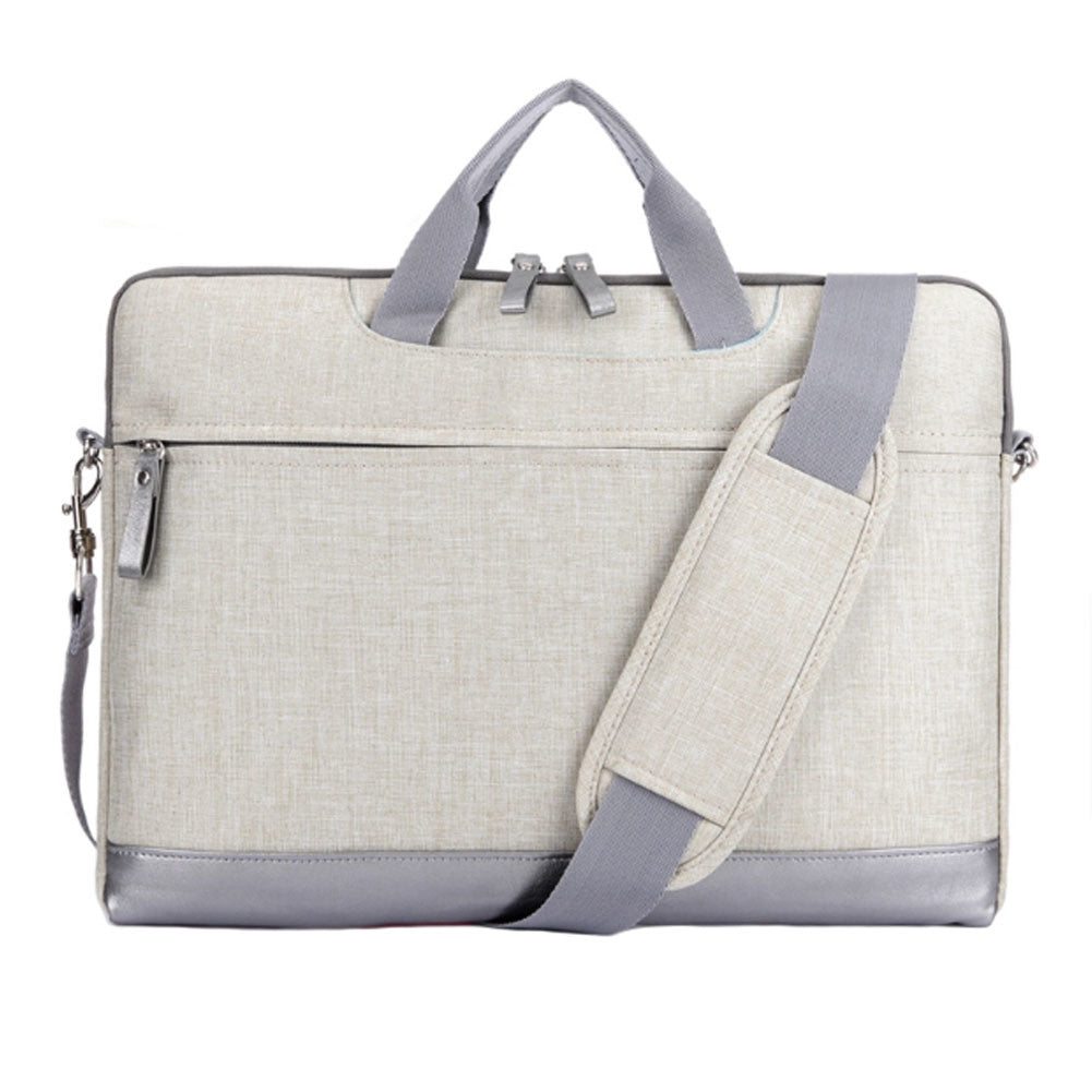 Shoulder Laptop Bag Case Sleeve Computer Bags Briefcase for 13.3" Laptops Beige