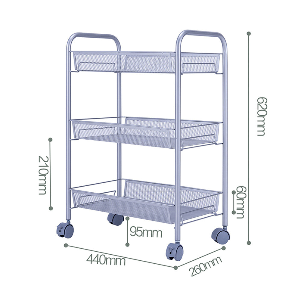 3 Layers Removable Storage Cart