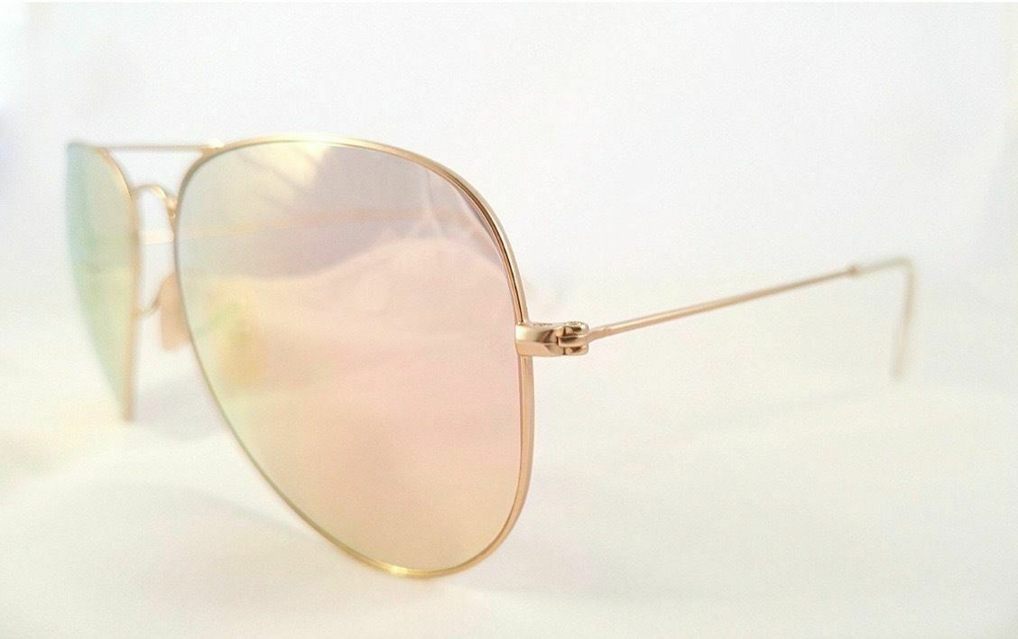 Ray-Ban   RB 3025 3026 Aviator 112/Z2 Sunglasses Pink Mirror Lenses With Gold Frame