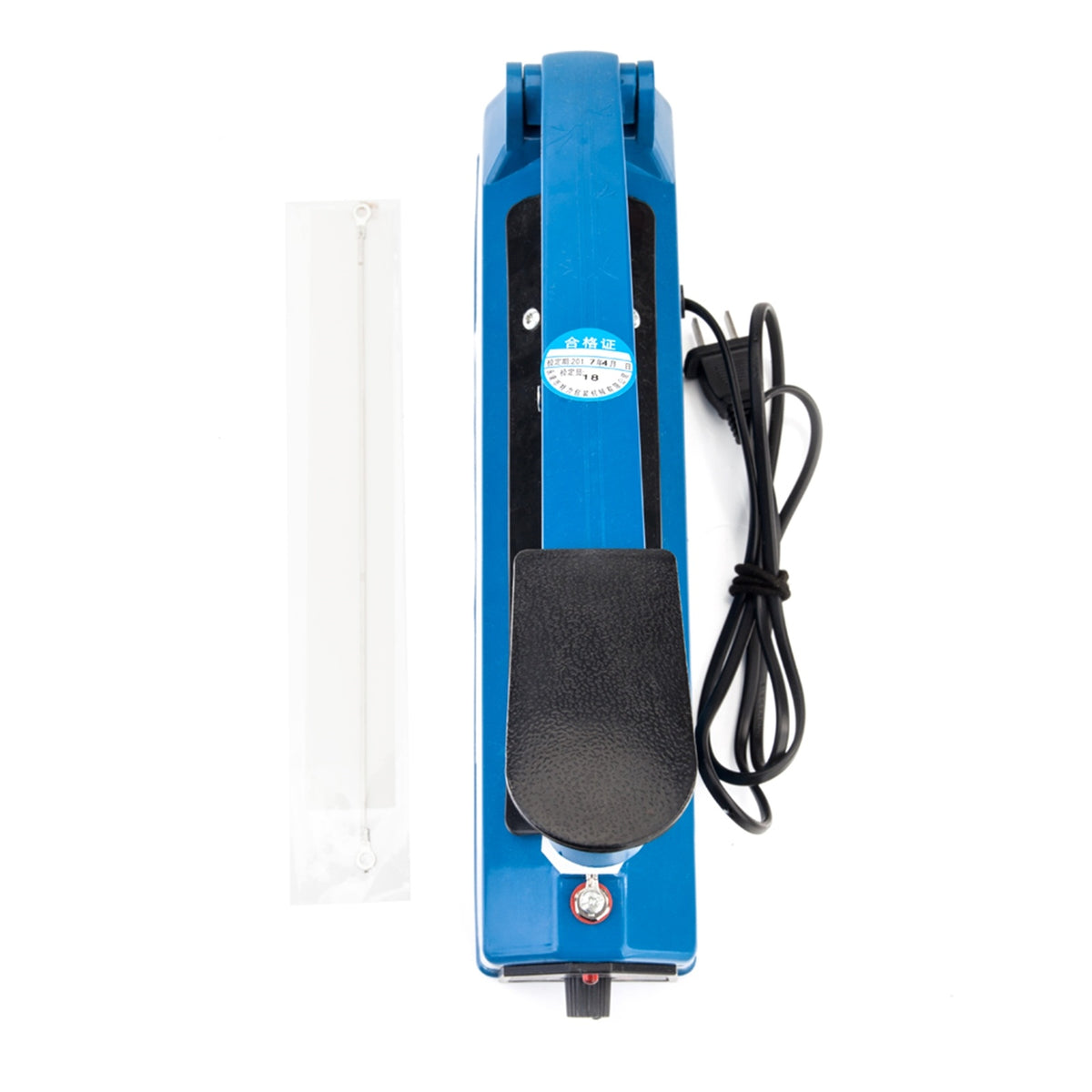 8" 300W Plastic Heat Sealer Sealing Machine US Standard Blue