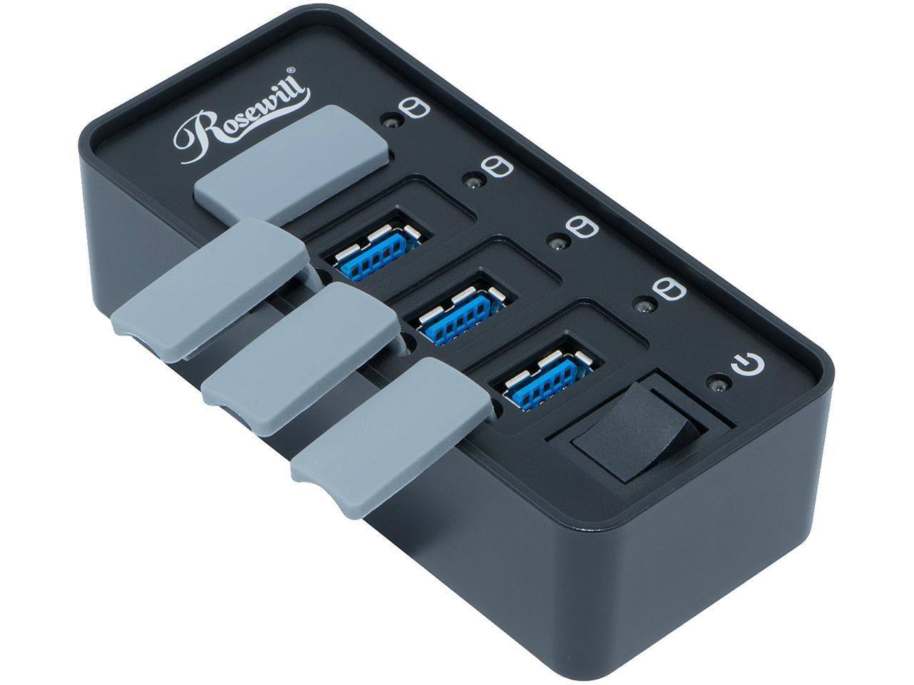 Rosewill RHB-210 USB 3.0 4 Ports Hub with Anti-dust Design