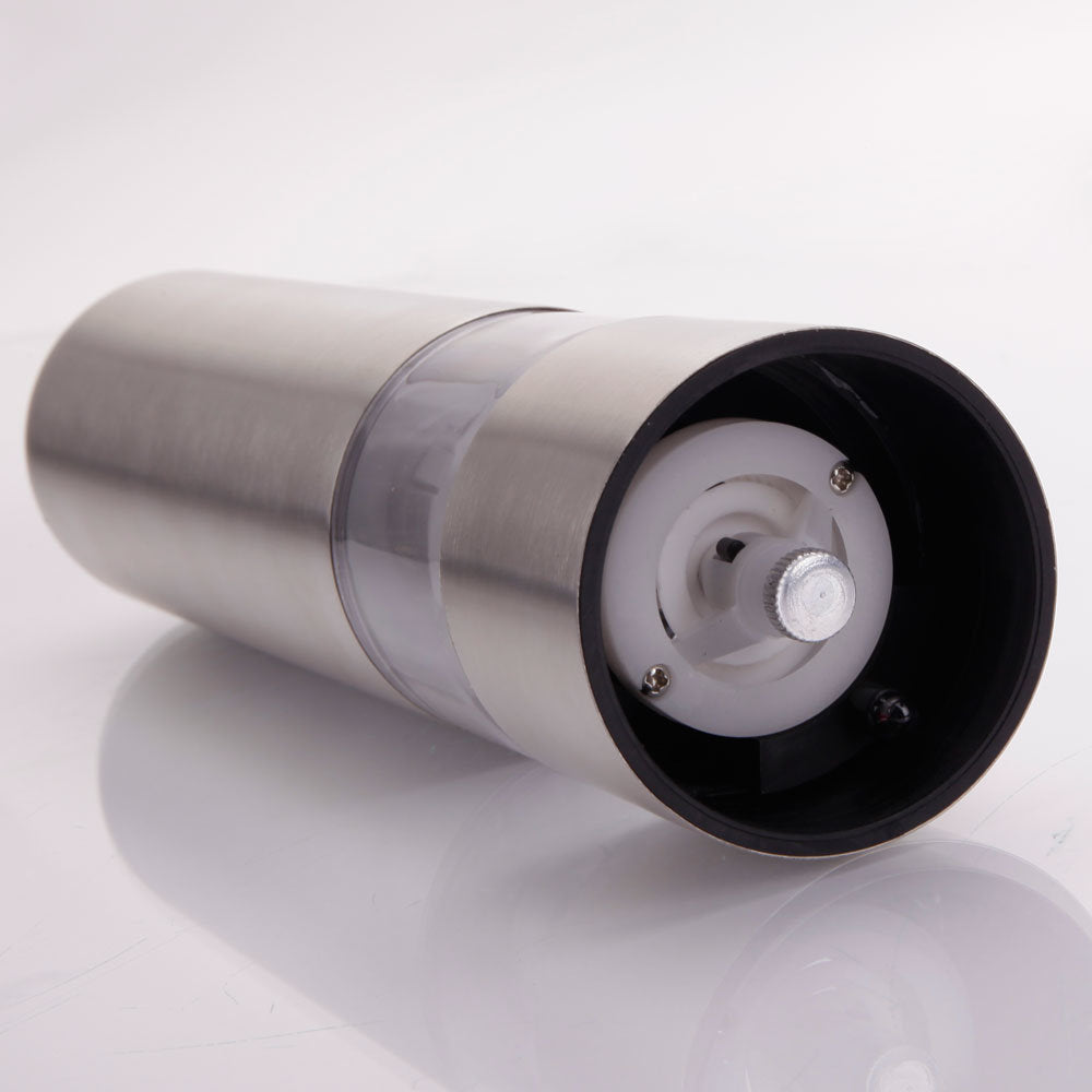 Pepper Mill, 2Pcs Stainless Steel Salt and Pepper Grinder Electric Automatic Seasoning