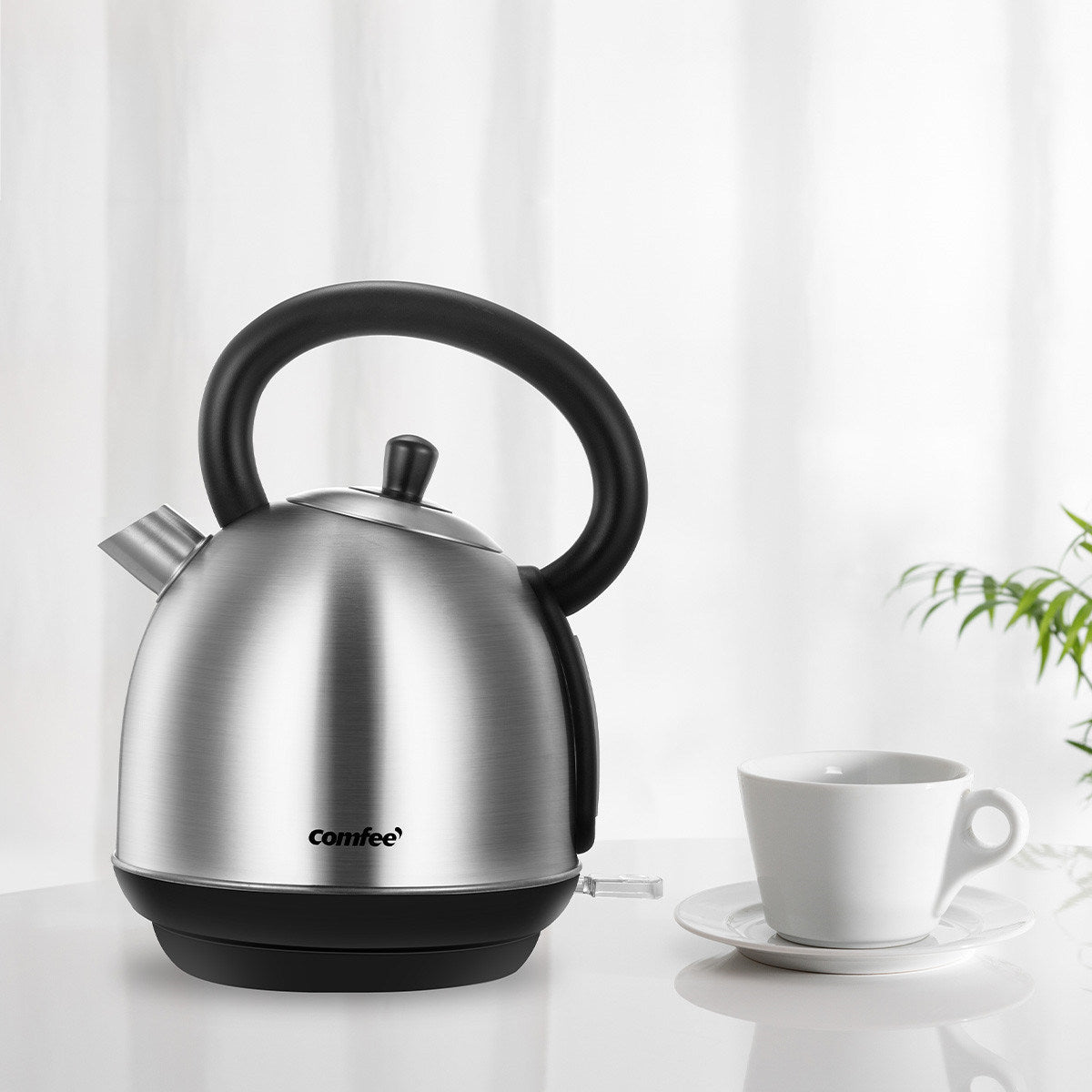 COMFEE' 1.8L Electric Kettle 1500W Stainless Steel