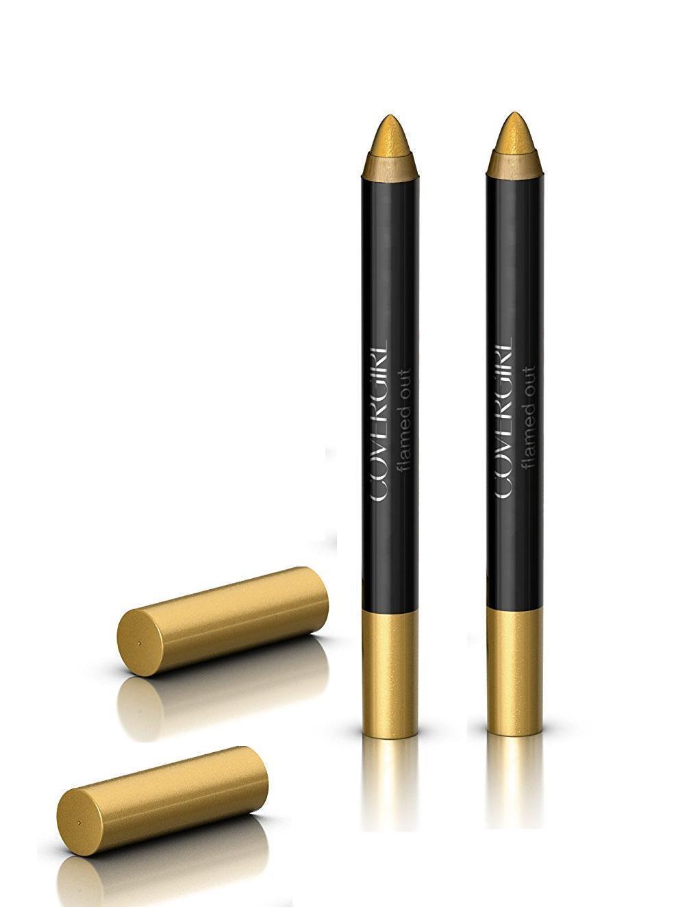 Lot Of 2 - CoverGirl Flamed Out Shadow Pencil, 330 Gold Flame