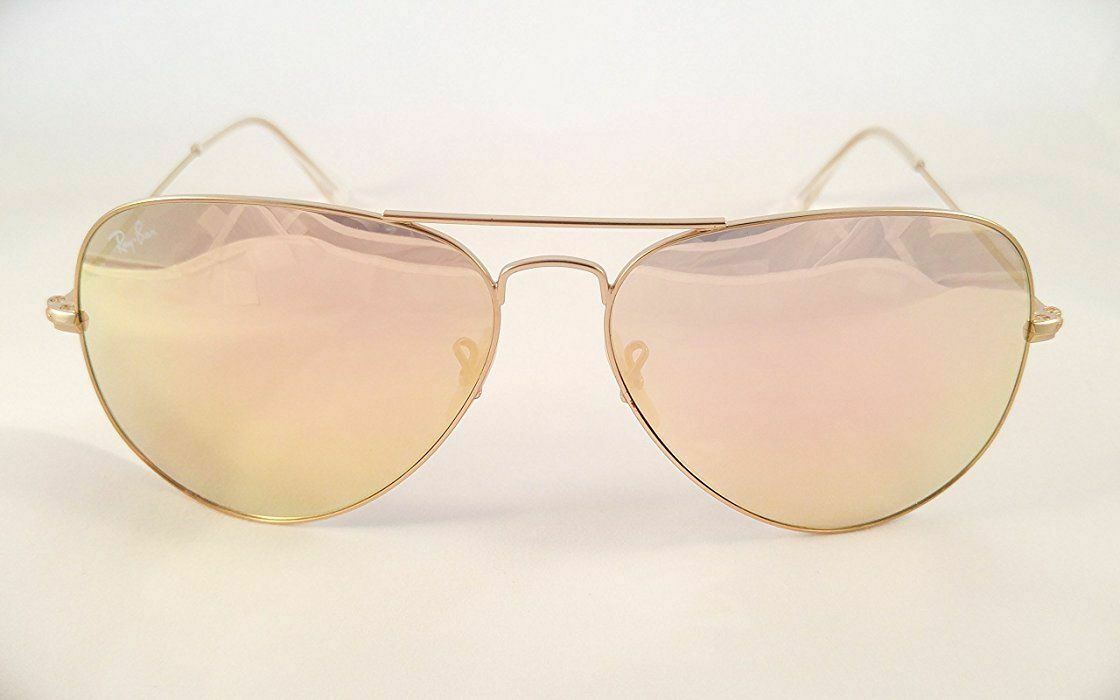 Ray-Ban   RB 3025 3026 Aviator 112/Z2 Sunglasses Pink Mirror Lenses With Gold Frame