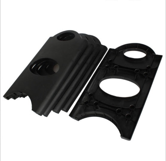 Concise Integration 4 Layers 20 Pairs Shoe Rack Black &amp; White RT