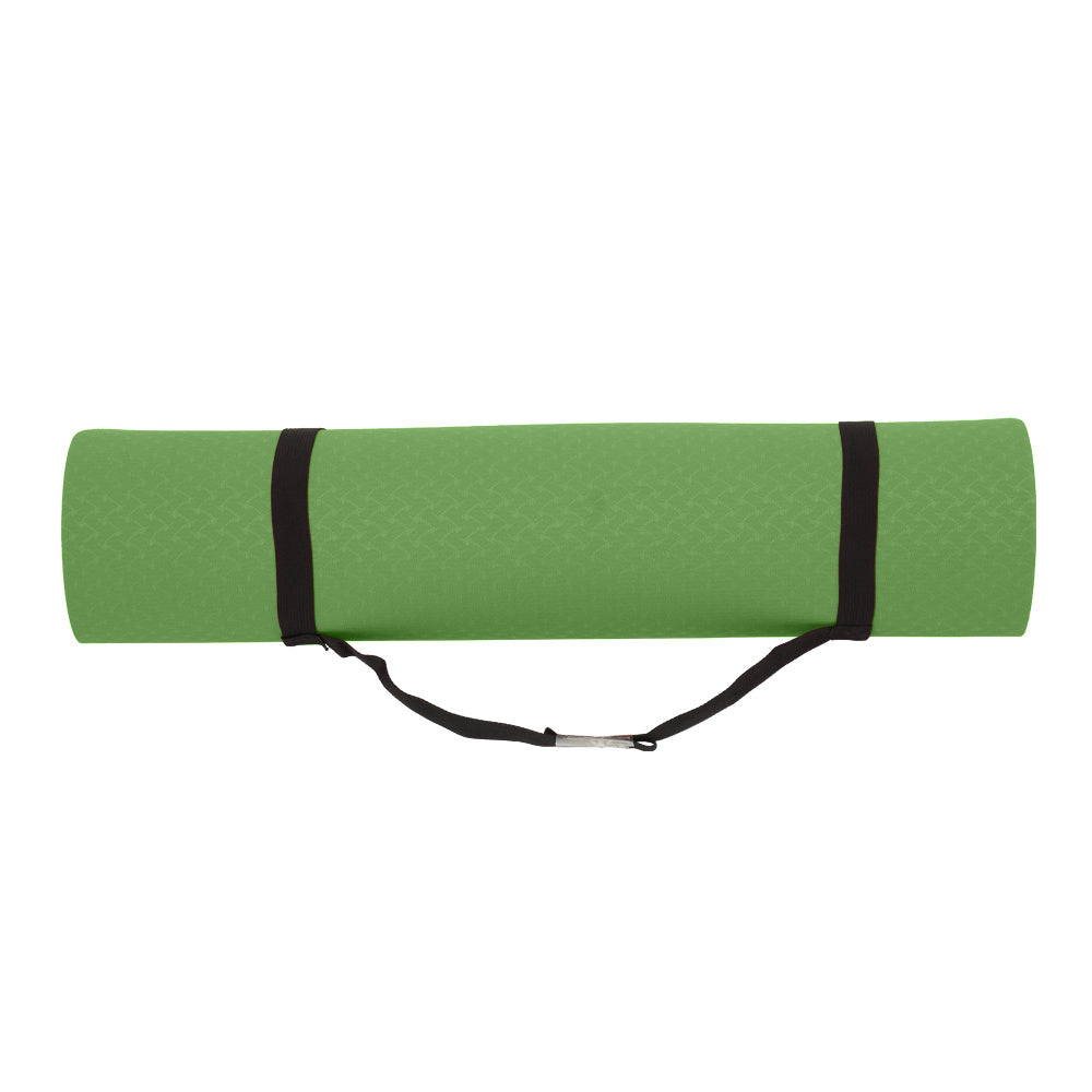 Yoga Mat Classic 1/4 Inch Thick Pro Yoga Mat Eco Friendly Non Slip Fitness Exercise Mat with Carrying Strap-Workout Mat for Yoga, Pilates and Floor Exercises